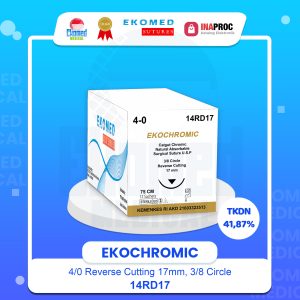EKOCHROMIC Absorbable Surgical Gut Suture 14RD17