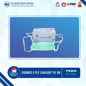 EKOMED MEDICAL Surgical Face Mask Tie On