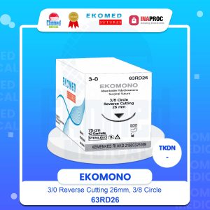 EKOMONO Absorbable Polydioxanone Surgical Suture 63RD26